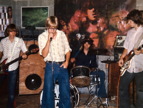 07 Earliest photo of “Original Four”<br />Brian, Denny, Mark, John: 1973