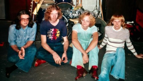 28 Oak Grove Studio, Meadville PA<br />John, Mark, Denny, Brian - 1976