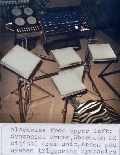 <span>09</span>Mattel Synsonics & Oberheim DX #1, <br />with Arden Systems pad kit